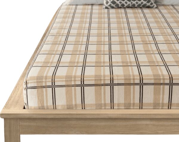 Rjuha iz mikropliša PLAID 90x200 cm kremna