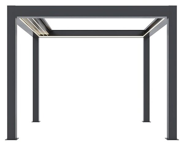 Pergola Bellano Cabrio S200 3x3 (Do x Š x V: 3.106 x 3.106 x 2.554 mm, Aluminij, Barva ogrodja: Antracit)
