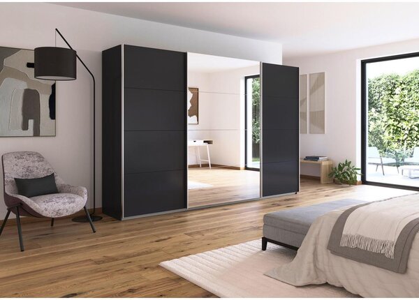 Modern Living Omara Z Drsnimi Vrati Feldkirch, Siva