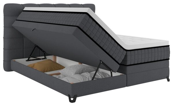 Premium Living Postelja Boxspring Carmen C, Antracit, 160x200