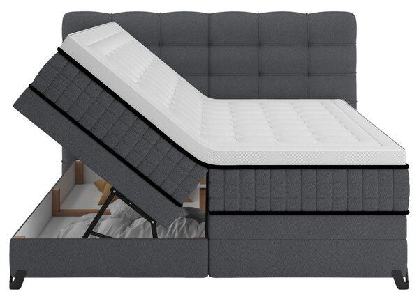 Premium Living Postelja Boxspring Carmen C, Antracit, 160x200