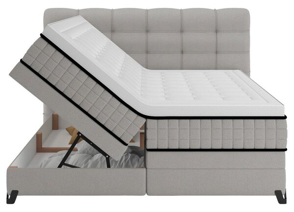 Premium Living Postelja Boxspring Carmen C, Siva, 160x200