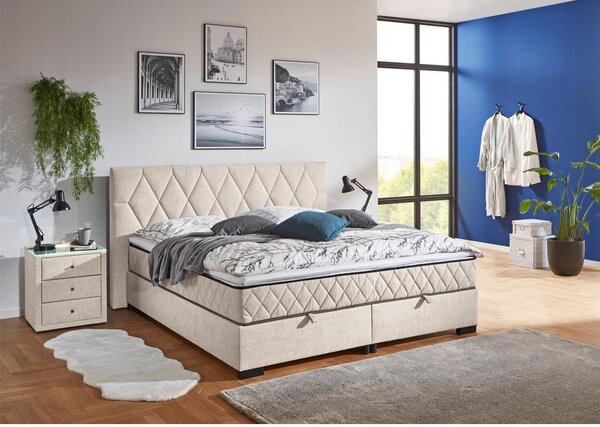 Modern Living Postelja Z Vzmetnico Maya B, Krem Barva, 200x220