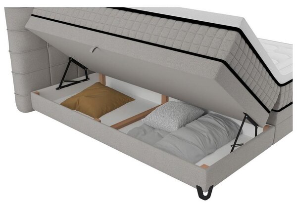 Premium Living Postelja Boxspring Carmen C, Siva, 180x200