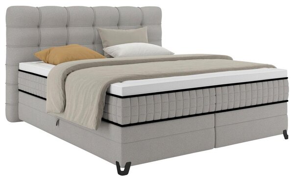 Premium Living Postelja Boxspring Carmen C, Siva, 160x200