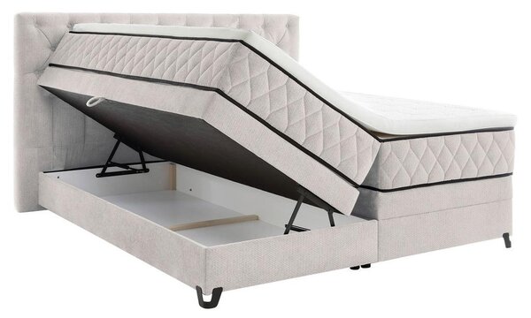 Modern Living Postelja Boxspring Carmen, Barva Šampanjca, 160x200