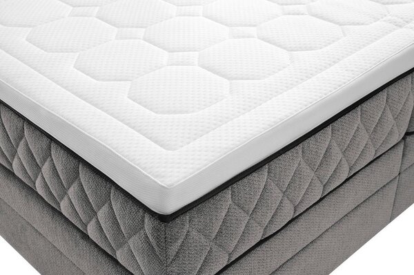 Modern Living Postelja Boxspring Carmen, Siva, 180x200