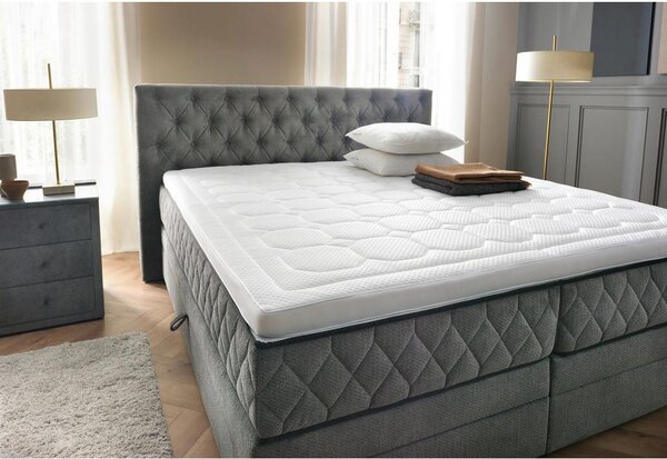 Modern Living Postelja Boxspring Carmen, Siva, 180x200
