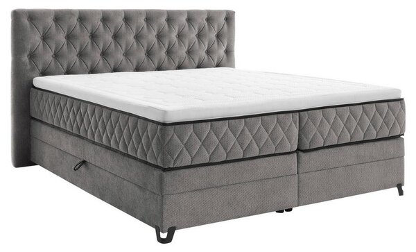 Modern Living Postelja Boxspring Carmen, Siva, 160x200