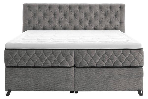 Modern Living Postelja Boxspring Carmen, Siva, 180x200