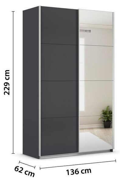 Modern Living Omara Z Drsnimi Vrati Feldkirch, Siva