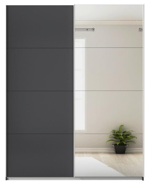 Modern Living Omara Z Drsnimi Vrati Feldkirch, Siva