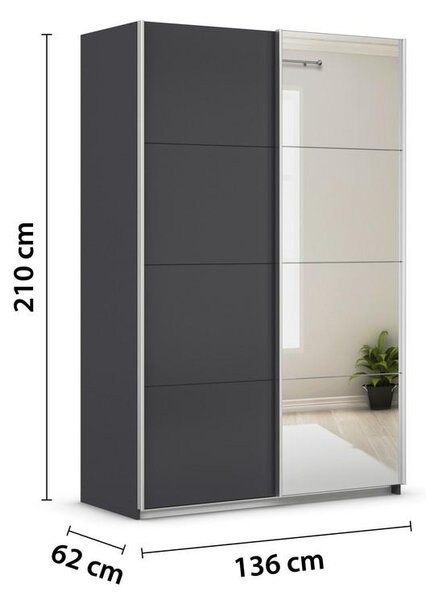 Modern Living Omara Z Drsnimi Vrati Feldkirch, Siva