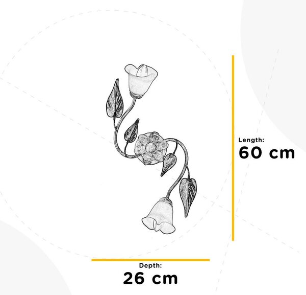 STROPNA SVETILKA 60/23/26 cm