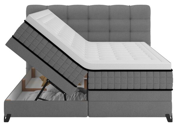 Premium Living Postelja Boxspring Carmen C, Temno Siva, 160x200