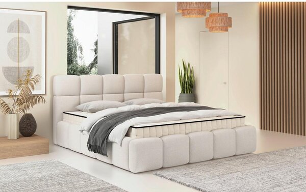 Modern Living Oblazinjena Postelja Cloudy, Krem Barva, 160x200