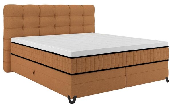 Premium Living Postelja Boxspring Carmen C, Opečnato Rjava, 160x200