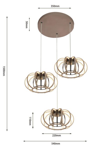 VISEČA LED-SVETILKA Salo 45 W 5000 lm 3000 K 230 V