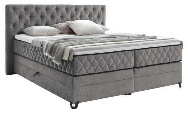 Modern Living Postelja Boxspring Carmen, Siva, 160x200