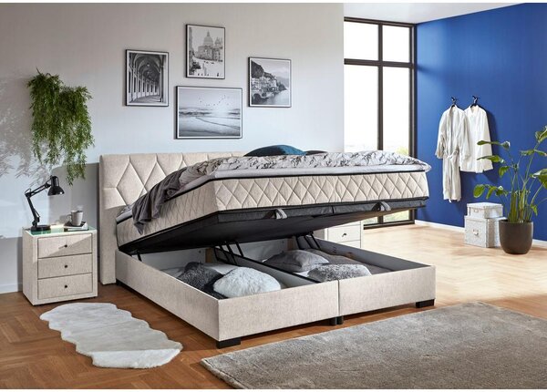 Modern Living Postelja Z Vzmetnico Maya B, Krem Barva, 200x220