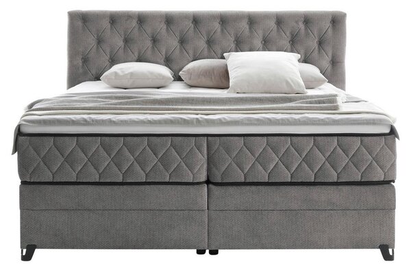Modern Living Postelja Boxspring Carmen, Siva, 160x200