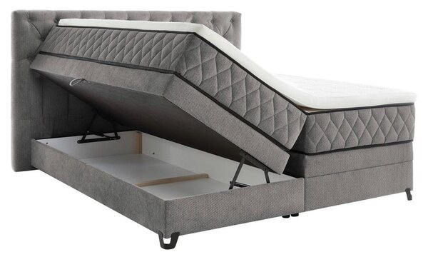 Modern Living Postelja Boxspring Carmen, Siva, 160x200