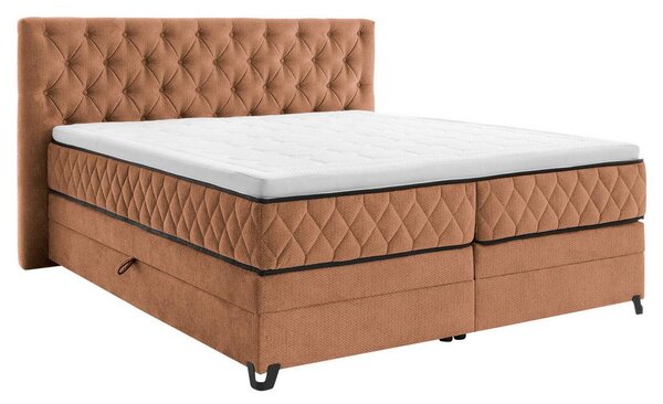 Modern Living Postelja Boxspring Carmen, Barva Lešnika, 160x200