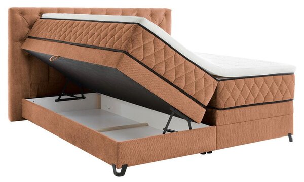 Modern Living Postelja Boxspring Carmen, Barva Lešnika, 160x200