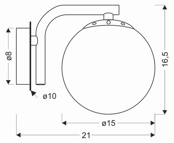STENSKA SVETILKA Amadeo E14