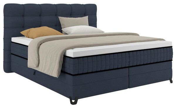 Premium Living Postelja Boxspring Carmen C, Modra, 160x200