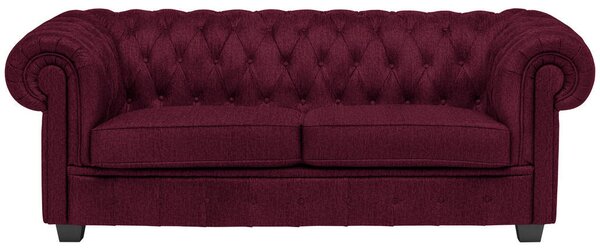 CHESTERFIELD ZOFA, bordo tekstil