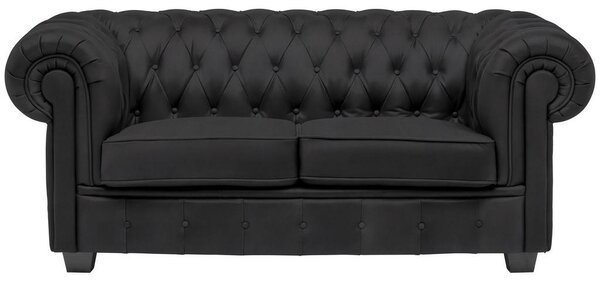 CHESTERFIELD ZOFA, črna tekstil