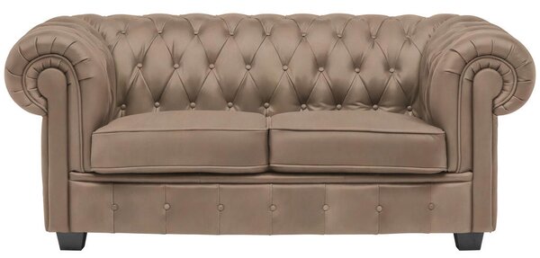 CHESTERFIELD ZOFA, svetlo rjava tekstil
