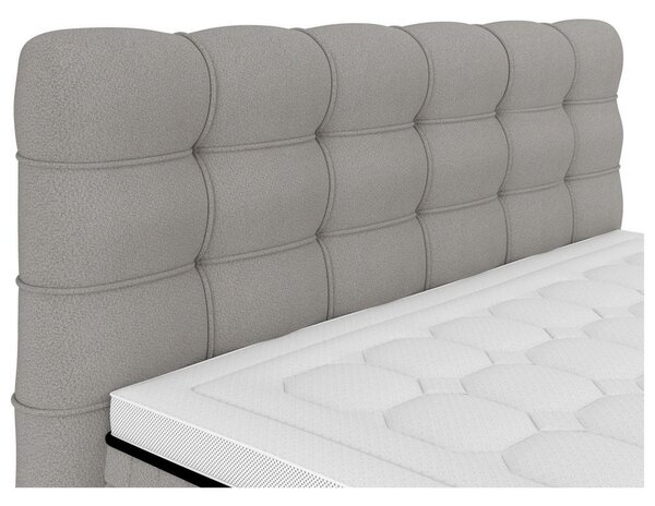 Premium Living Postelja Boxspring Carmen C, Siva, 160x200