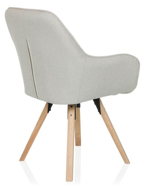 MID.YOU Naslanjač Scandi Soft, Krem Barva