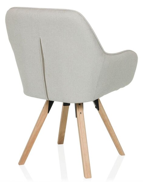 MID.YOU Naslanjač Scandi Soft, Krem Barva
