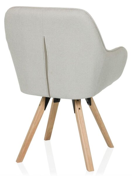 MID.YOU Naslanjač Scandi Soft, Krem Barva