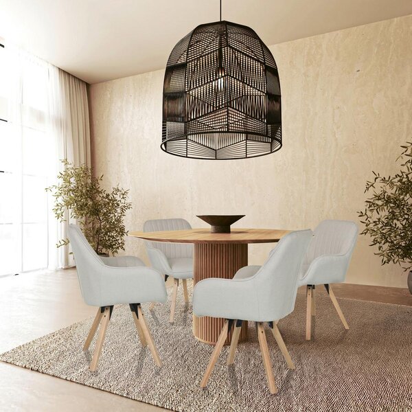 MID.YOU Naslanjač Scandi Soft, Krem Barva