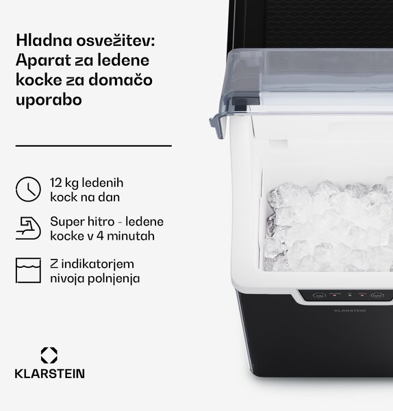 Klarstein Izdelovalnik ledenih kock, Wallberg Nugget Ice Maker