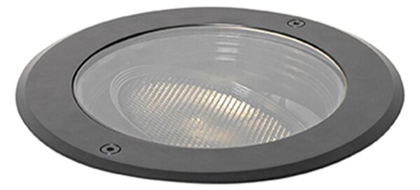 Zunanji tlorisni reflektor črne barve AR111 nastavljiv IP65 - Delux Honey