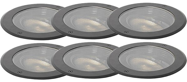 Set 6 talnih reflektorjev AR111 nastavljiv IP65 - Delux Honey