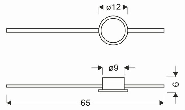 STENSKA LED-SVETILKA Batuta 2 12 W 740 lm 3000 K 230 V