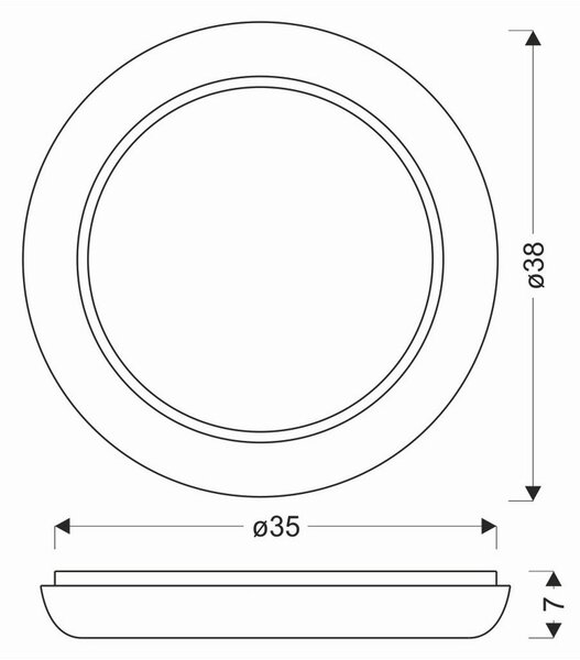STROPNA LED-SVETILKA Gilly 1850 lm 4000 K