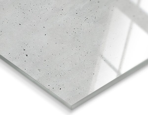 Stenska ura Styler Glassclock Concrete, 20 x 60 cm