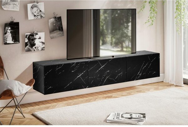 MID.YOU Nizka Omarica Marble, Črna