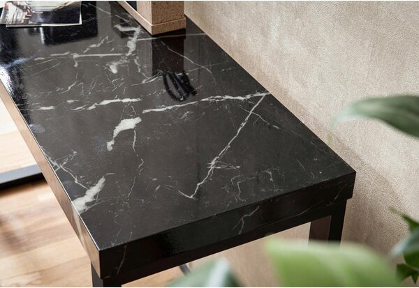 MID.YOU Konzolna Mizica Marble, Črna