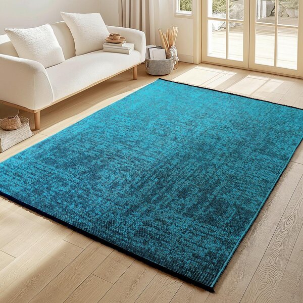 Novel Ravno Tkana Preproga Space, Modra, 120x170cm