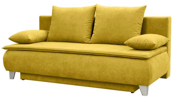 Mömax Zofa Boxspring Mona, Rumena, Ležišče, Predal