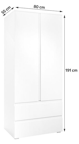 P & B Omara Za Oblačila Image, Bela