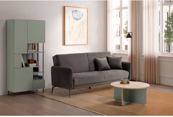 Zeleno-siv regal 84x175 cm Perla – Marckeric